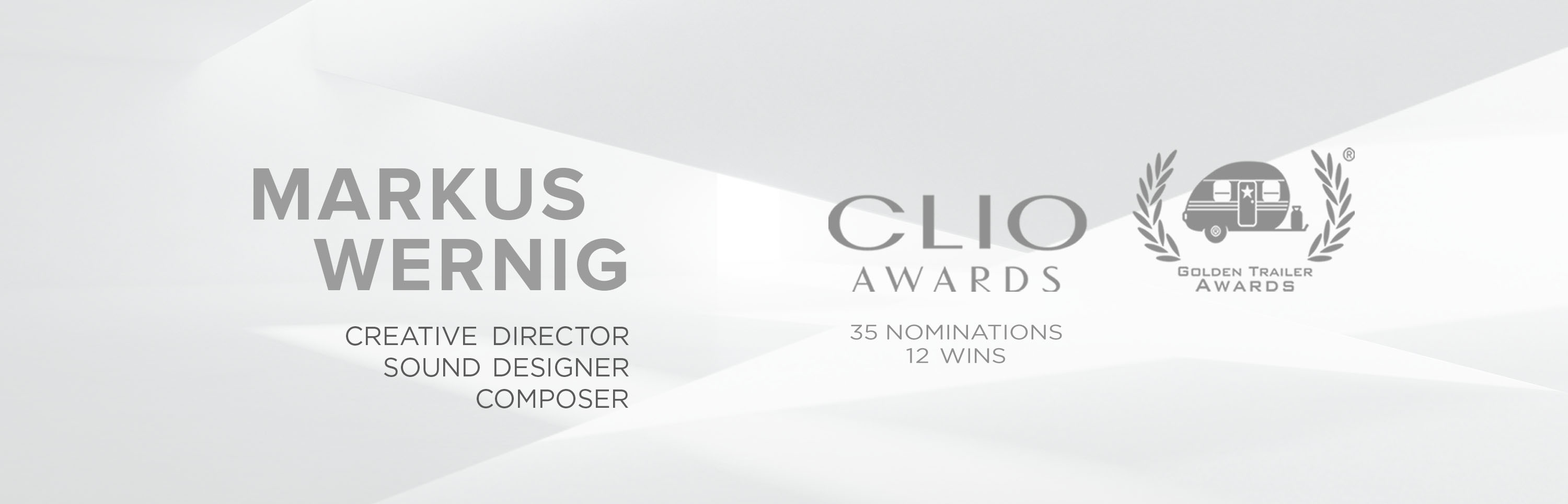 Markus Wernig Banner with Awards